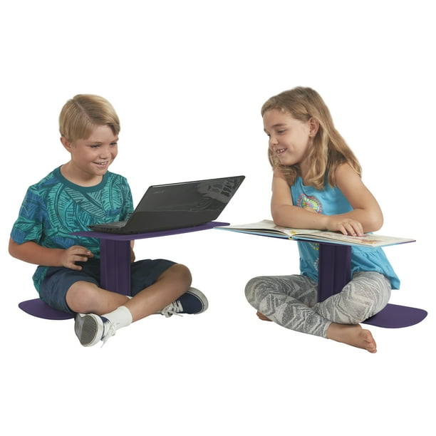 ECR4Kids The Surf Eggplant 10-Pack Portable Lap Desk//Laptop Stand//Writing Table